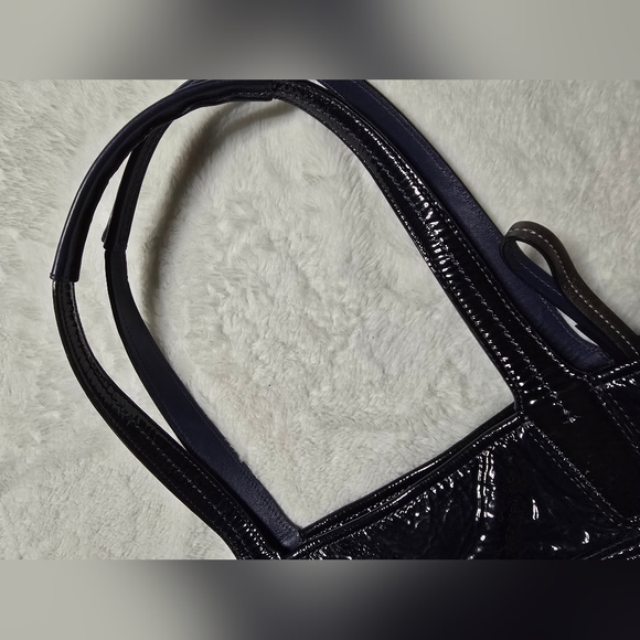 Coach Purse Navy Blue Authentic Audrey Tote Shoulder Bag Handbag - Picture 5 of 13